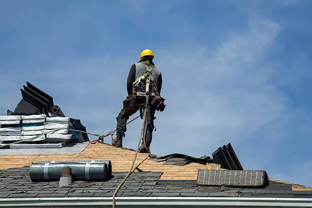 Professional Gutter Installation technician working in Westfir, OR